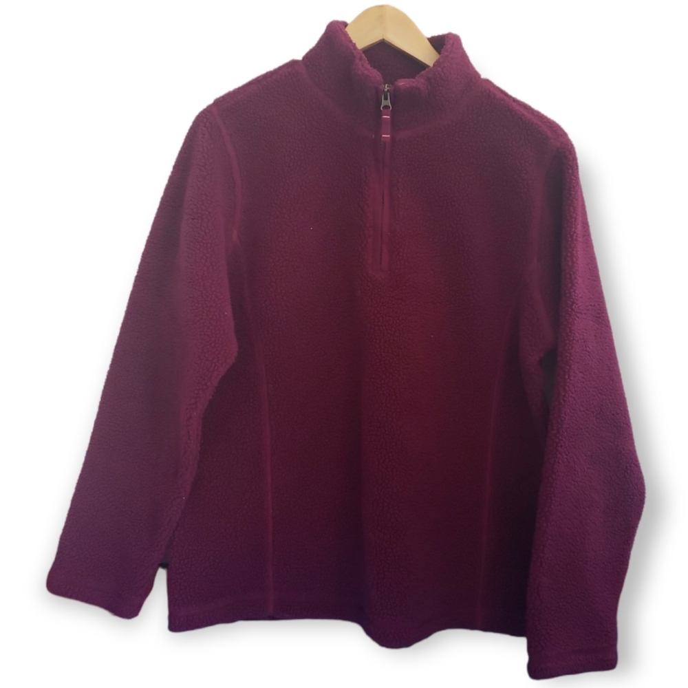 Lands' End 1/4 Zip Sherpa Sweater